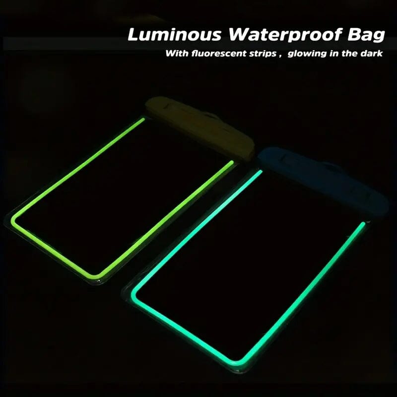 Transparent Luminous Phone Dry Bag Dry Bag - Tophatter Daily Deals